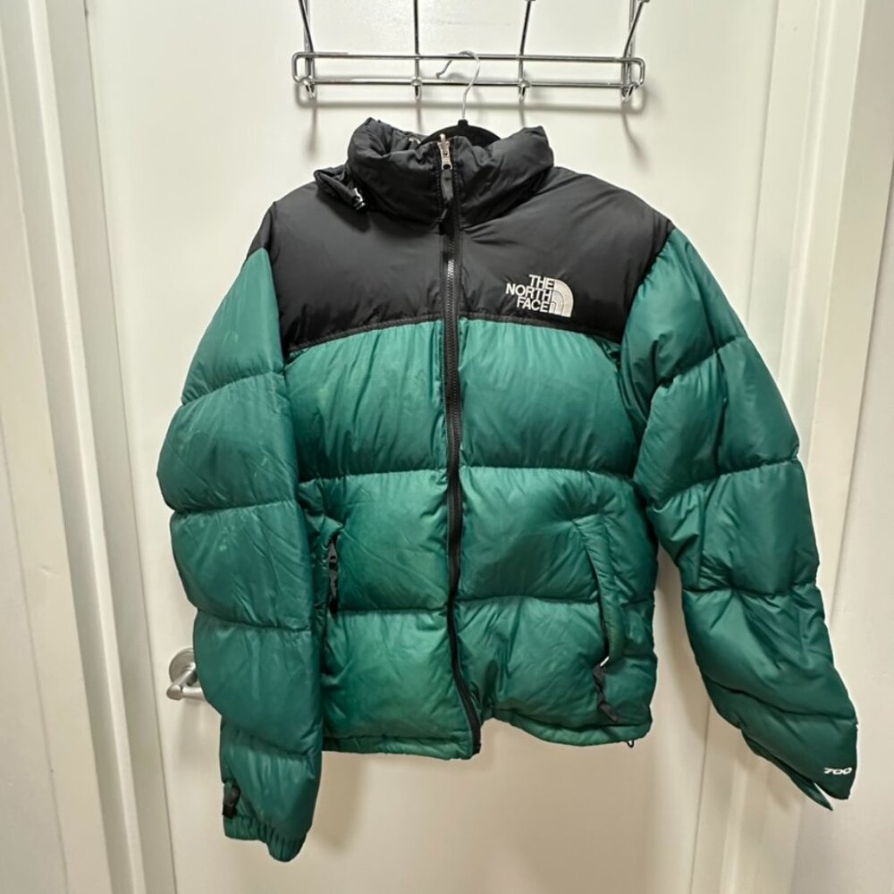 The North Face Rare 1996 Retro Green / Evergreen Nuptse 700 - Size M